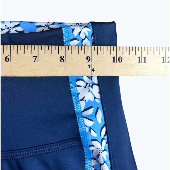 Lilly Pulitzer Luxletic Carpe Vita Flare Leggings Mid-Rise Low Tide Navy XXS - Picture 7 of 15